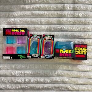 NeeDoh Lot of 5 | Nice Ice Baby, Dream Drop, XL Nice Berg, Cool Cat